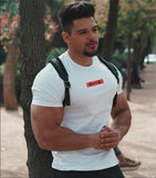 Aidase   2022 Brand Men T shirt bodybuilding fitness mens tops cotton leisure gyms singlets Cotton Short Sleeve tight fashion Tshirt aidase-shop