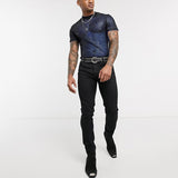 Aidase  2022 Fashion Men Mesh T Shirt See Through Short Sleeve Slim Shiny Party Nightclub Sexy T-shirts Thin Breathable Camiseta aidase-shop