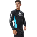 Surf Diving Shirt Men UPF 50+ Swim Sun Shirts Compression Tight T-shirt Man Long Sleeve Outdoor Sports Training Tee Shirt aidase-shop