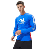 Surf Diving Shirt Men UPF 50+ Swim Sun Shirts Compression Tight T-shirt Man Long Sleeve Outdoor Sports Training Tee Shirt aidase-shop