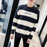 Aidase Men's Sweater Korean personality pullover top goth oversized Harajuku all-match kawaii bottoming female wool sweater couple wear aidase-shop