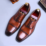 Handmade First Layer Cow Leather Shoes Men Four Seasons Brand Formal Business Dress Genuine Leather Shoes for Gentleman aidase-shop