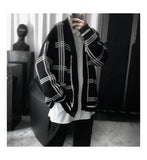 Aidase  Jacket Men's Casual Long-Sleeved Loose Fashion Cool Knitted Cardigan Autumn and Winter Sweater aidase-shop