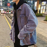 Aidase Spring Denim Jacket Men Korean Trend Tooling Loose Casual All-match Japanese Streetwear Men Bomber Jacket Couple Clothes aidase-shop