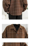 Aidase  High street plaid jacket men's autumn and winter thickening Korean loose student Hong Kong style chic retro Temperament  jacket aidase-shop