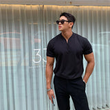 Aidase  2022 New Arrived V neck short sleeve men t shirt Slim Fit t-shirt men Skinny casual summer tshirt camisetas hombre M-3XL aidase-shop