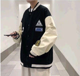 Aidase 2022 Korean Clothes Autumn Baseball Uniform Men Patchwork Loose All-match Jacket Trend Harajuku Streetwear Men Winter Jackets Coat aidase-shop