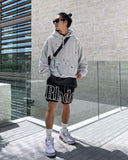 Aidase  Summer Men Fashion workout shorts Acetat printing Breathable zippered Bag Casual Shorts Comfortable Loose Fitness Men's Short aidase-shop