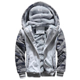 Tracksuit Men Sporting Fleece Thick Hooded Mens Jacket+Pant Warm Fur Inside Winter Sweatshirt Sets Men's Clothing Size M-5XL aidase-shop