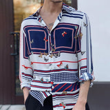 Ethnic Printed Shirt Men Hawaiian Button Long-sleeved Digital Shirt for Men Casual Holiday Streetwear Vintage S-2XL  Spring aidase-shop