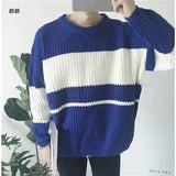 Aidase Men's Sweater Korean personality pullover top goth oversized Harajuku all-match kawaii bottoming female wool sweater couple wear aidase-shop