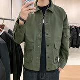 Aidase Men's Casual Clothes Spring Autumn Coat Korean Fashion Tooling Men Jacket  New Streetwear Hip Hop Jackets Military Factory aidase-shop