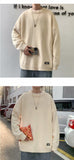 Aidase Men Large Size Sweaters Loose All-match High Quality Trendy Korean Style Solid S-3XL Leisure Pullovers 2021 Newest Young Student aidase-shop