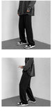 Aidase Korean-style Straight Casual Pants Coffee/Black Male Loose Fashion Suit Pants Autumn Winter Streetwear Long Mopping Trousers aidase-shop