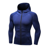 Running Jacket Men Fitness Sport Zip Hoodies Man Sports Wear Thin Quick-drying Training Clothes aidase-shop