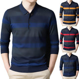Aidase  New Male Polo Shirt Business Style Clothes Long Sleeve Autumn and Spring Casual Polo Shirt for Man Korean SlimTops aidase-shop