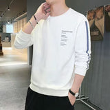 Aidase Spring and Autumn New Korean-Style  Long-Sleeved Men's Loose  Front Short Back Long round Collar Top aidase-shop