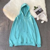 Harajuku Basic Hoodies Men Casual Hooded Sweatshirts Solid Color Oversized Hoodie Male Loose Pullovers Tops aidase-shop