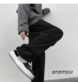 Spring Brown/Black Corduroy Pants Men Fashion Retro Casual Pants Men Streetwear Loose Hip Hop Straight Pants Mens Trousers M-2XL aidase-shop