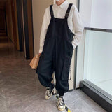 Aidase  2022 Japanese Retro Suspenders Loose Work Cargo Casual Pants Streetwear Loose Overalls Fashion Trousers Romper Jumpsuit S-2XL aidase-shop