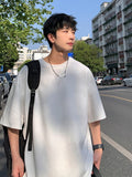 Summer Unisex Asual Suit Men's Hong Kong Style Short SleeveT-shirt Korean Streetwear Casual Preppy Shorts Two Piece Set aidase-shop