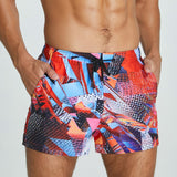 Swimming Surf Shorts Men's Lined Beach Shorts 2-in-1 Swimwear No Need To Wear Underpants aidase-shop