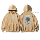 Autumn Vintage Rose Printed Men Hoodies Streetwear Casual Hooded Male Sweatshirts Korean Style Fashion Unisex Pullovers aidase-shop