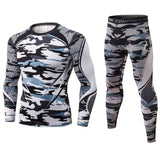 Compression Suit Men Running Fitness Training Tight Sportswear 2 Pieces  Quick-drying Track Suit aidase-shop