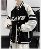 Autumn Men Harajuku Sweatshirt Jacket Letter Splicing Air Pilot Overcoat Baseball Coats Hip Hop Male College Varsity Jacket aidase-shop