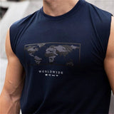 Summer Gyms Sleeveless t shirt Cotton casual Men Bodybuilding Fitness Mens fashion T Shirts Clothes Tees Tops ropa hombre aidase-shop