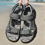 Outdoor Summer Genuine Leather Sandals Men Shoes 2022 Comfortable Sandal Male Sandalias Hiking Chaussure High Quality Shoes Men aidase-shop