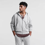 Sport Jacket Men's Fitness Workout Hoodie Zipper Hooded Sweatshirt Casual Sports Wear aidase-shop