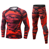 Compression Suit Men Running Fitness Training Tight Sportswear 2 Pieces  Quick-drying Track Suit aidase-shop