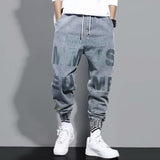 New Streetwear Hip Hop Cargo Pants Men's jeans Cargo Pants Elastic Harun pants Joggers Pants In Autumn and Spring Men Clothing aidase-shop