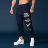 Autumn Mens Sweatpants Sports Leisure Fitness Training Leggings Trousers Men Trends Fashion Pattern Print Slim Pants Streetwear aidase-shop