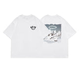 Spring Summer Men's T-shirts Korean Style Loose Little Devil Graphic T-shirt Casual Oversized T-Shirt Men's Clothing aidase-shop