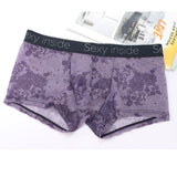 Men Boxer Shorts Look Wet See Through Man Sexy U Convex Underwear Summer Quick-Drying Panties Mesh Ice Silk Sleep Bottoms  aidase-shop