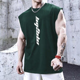 New Gyms Tank Top Summer Brand Sleeveless Shirt Sports Fitness Tank Top Men printing bodybuilding undershirt Running vest aidase-shop