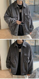 Aidase Jackets Men Streetwear Handsome Japanese Corduroy Outwear Solid Large Size BF Loose Classic Cazadora Hombre New Arrival Popular aidase-shop