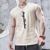 New Gyms Tank Top Summer Brand Sleeveless Shirt Sports Fitness Tank Top Men printing bodybuilding undershirt Running vest aidase-shop