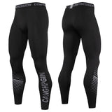 Compression Pants Men's Gym Tights Running Training Trousers Quick Dry Workout Sport Leggings aidase-shop