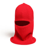 Full Face Mask Women Ring Scarf Winter Warm Knitted Beanies Balaclava  Neck Scarves Woolen Yarn Outdoor Pullover Cap Muffler aidase-shop