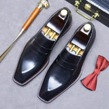 New Men's Shoes Italian Formal Shoes Oxford Men's Handmade Genuine Leather Office Shoes Elegant Wedding Party Shoes 37-46 aidase-shop