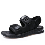 Summer Shoes Men Beach Sandals Thick Sole Soft Comfortable Black Shoes Fashion Mens Sandals Non-slip Male Footwear KA3532 aidase-shop