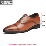 Cowhide Leather Business Shoes Men Business Dress Shoe Rubber Sole Men's Lace-Up Elegant Formal Oxford Shoes EU Size 38-43 aidase-shop