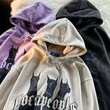 American Retro Doberman Pinscher Pullover Hooded Sweatshirt Men and Women New Y2K Fashion Casual Loose Hooded Tops Streetwear aidase-shop