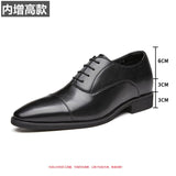 Cowhide Leather Business Shoes Men Business Dress Shoe Rubber Sole Men's Lace-Up Elegant Formal Oxford Shoes EU Size 38-43 aidase-shop