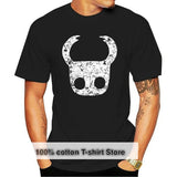 Aidase Men T-Shirts The Hollow Knight Vintage Cotton Tees Short Sleeve Skull Video Game T Shirts Round Collar Tops 4XL 5XL aidase-shop