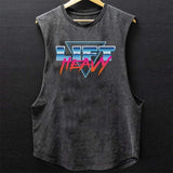 Gyming Training Fitness Mens Vest Loose O Neck Sleeveless Casual Tank Tops Spring Summer Fashion Pattern Printing Camisole aidase-shop