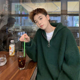 Hooded Sweater Coat Men Spring and Autumn Casual Knitted Sweaters Men Pullover Jumpers Men Fashion Clothing Streetwear Tops aidase-shop